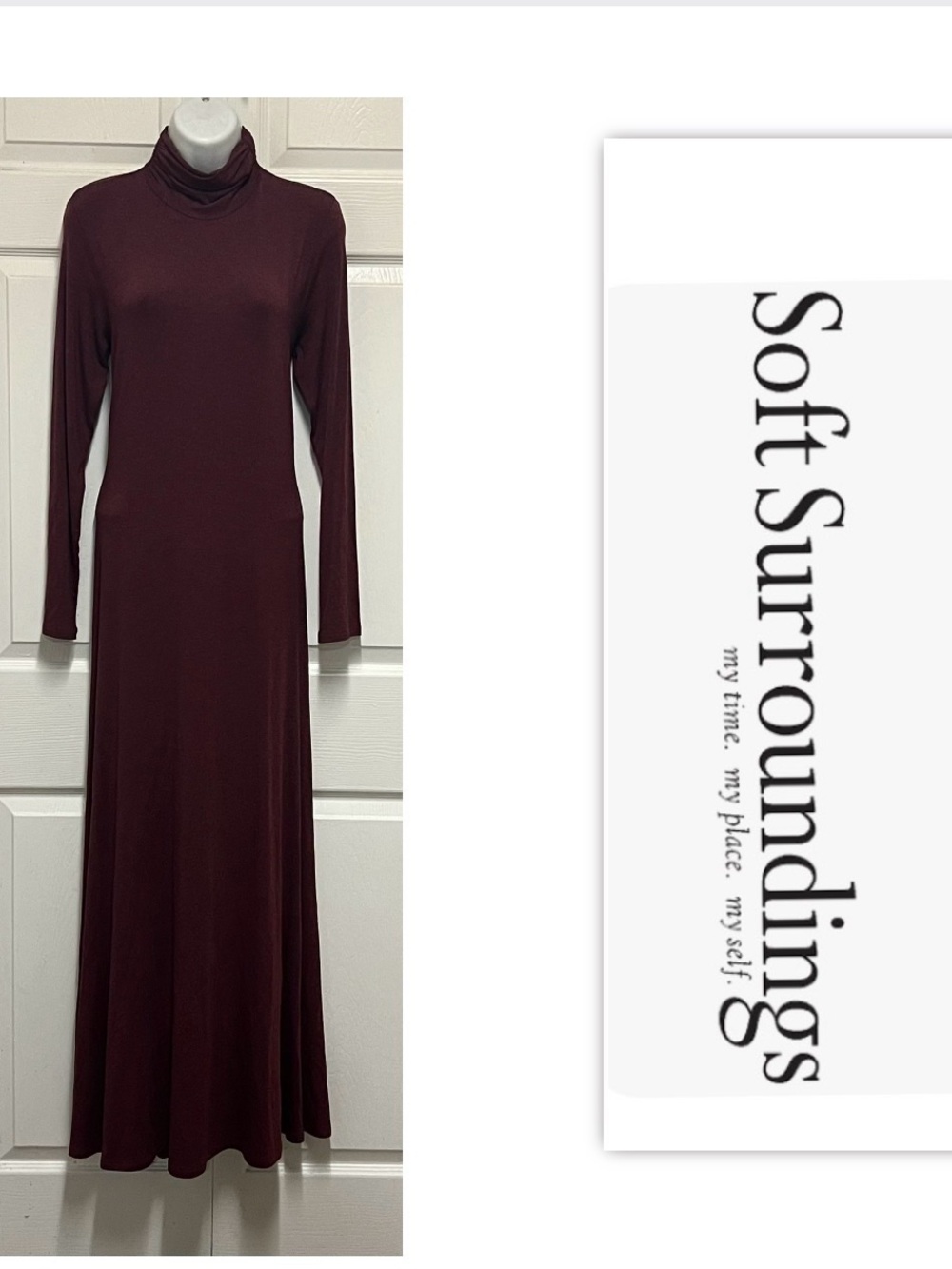Soft Surroundings Turtleneck Maxi Dress